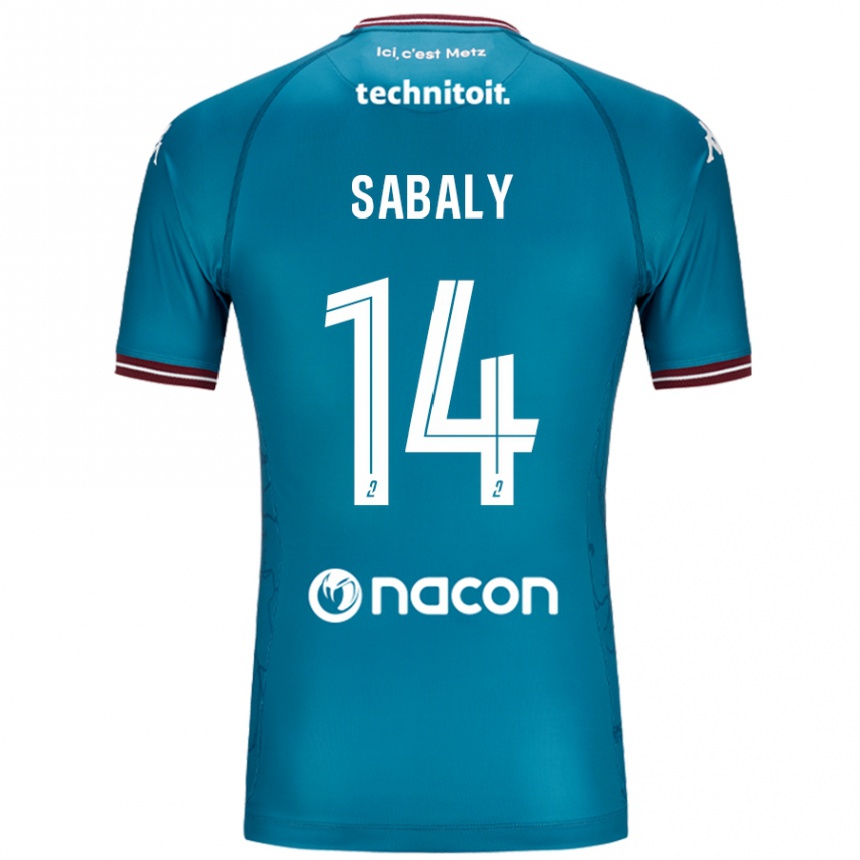 Kids Football Cheikh Sabaly #14 Bleu Petrole Away Jersey 2024/25 T-Shirt