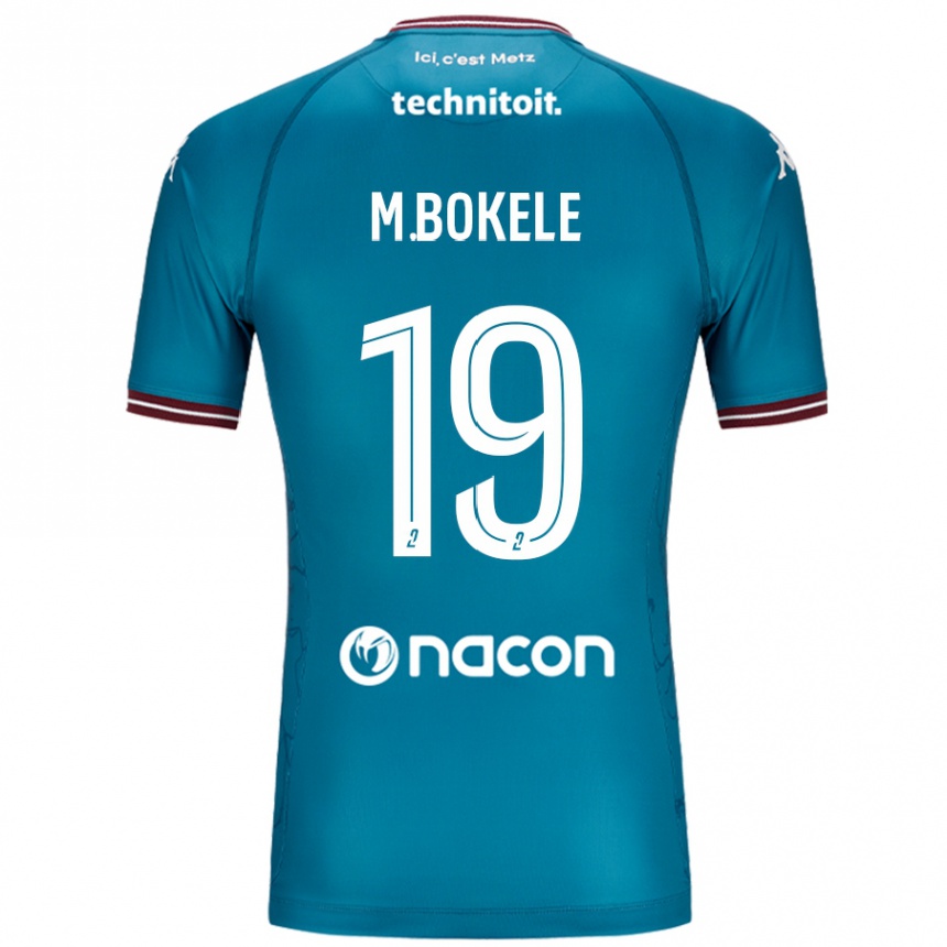 Kids Football Morgan Bokele #19 Bleu Petrole Away Jersey 2024/25 T-Shirt