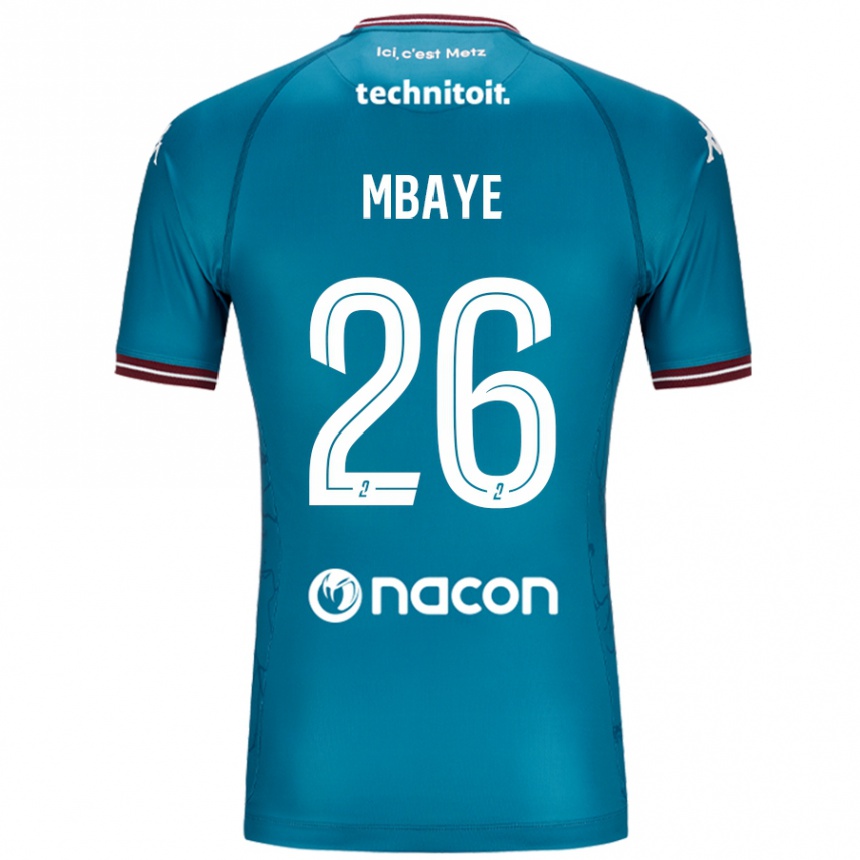 Kids Football Malick Mbaye #26 Bleu Petrole Away Jersey 2024/25 T-Shirt