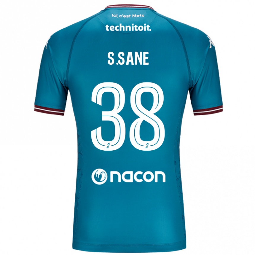 Kids Football Sadibou Sané #38 Bleu Petrole Away Jersey 2024/25 T-Shirt