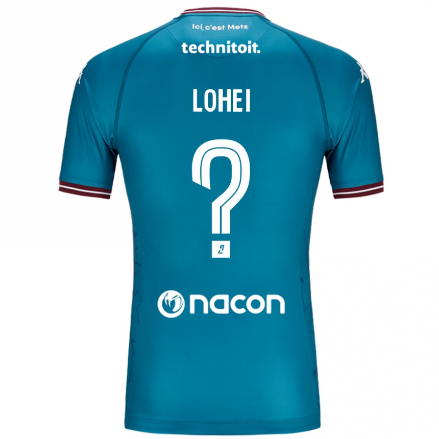 Kids Football Fabio Lohei #0 Bleu Petrole Away Jersey 2024/25 T-Shirt