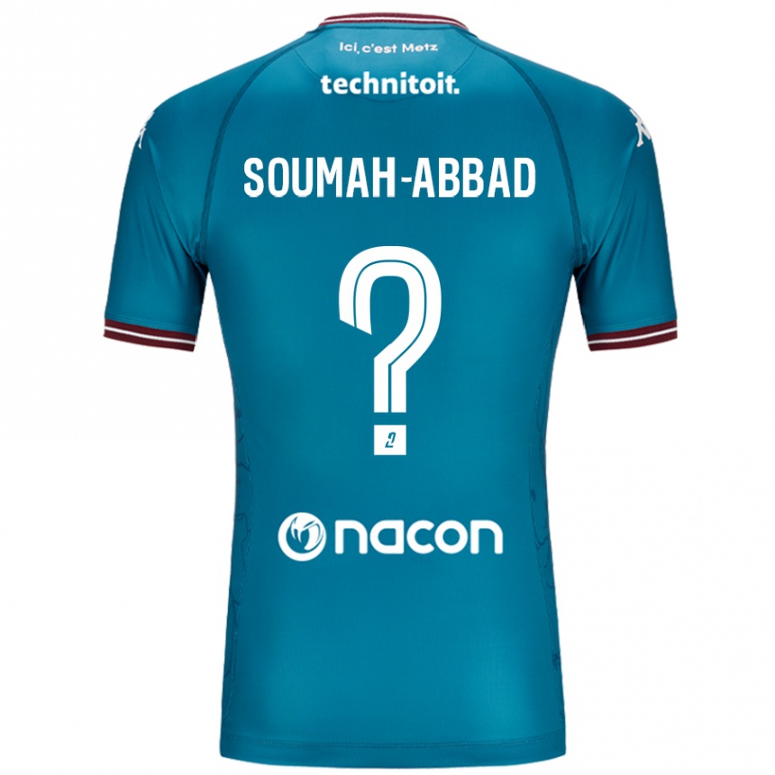 Kids Football Édouard Soumah-Abbad #0 Bleu Petrole Away Jersey 2024/25 T-Shirt