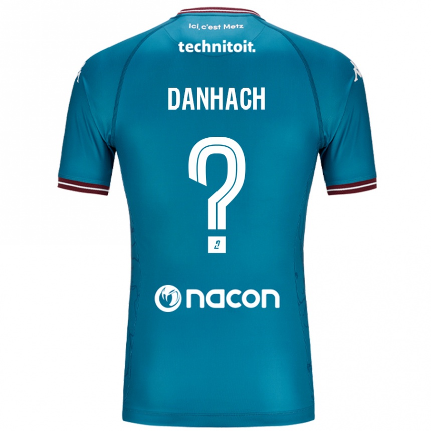 Kids Football Djebril Danhach #0 Bleu Petrole Away Jersey 2024/25 T-Shirt