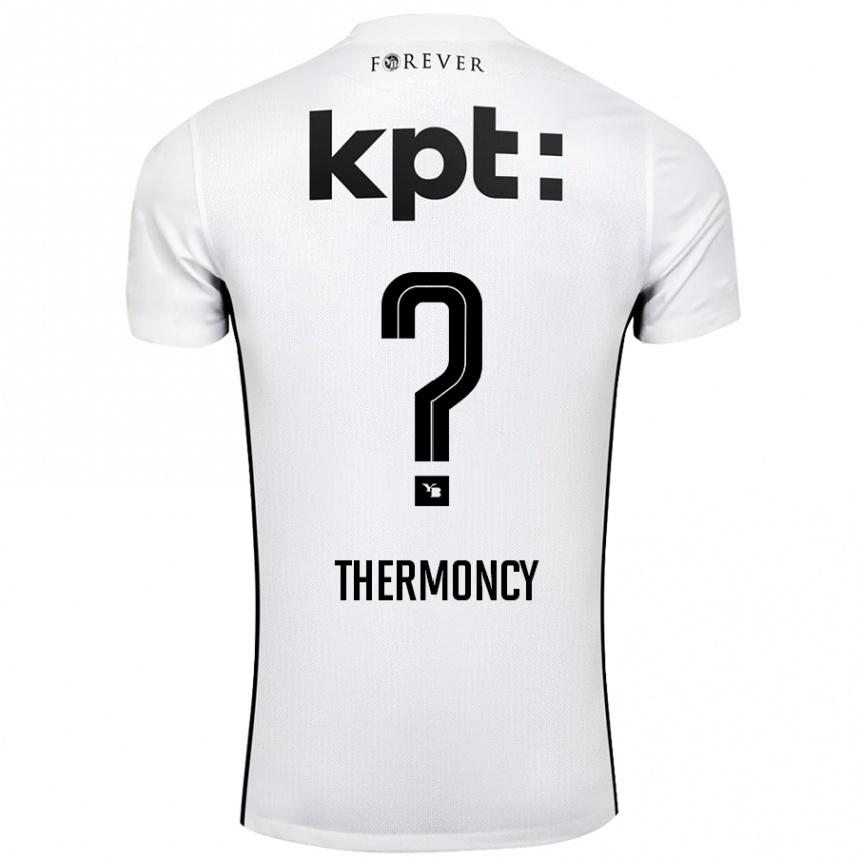 Kids Football Keeto Thermoncy #0 White Black Away Jersey 2024/25 T-Shirt