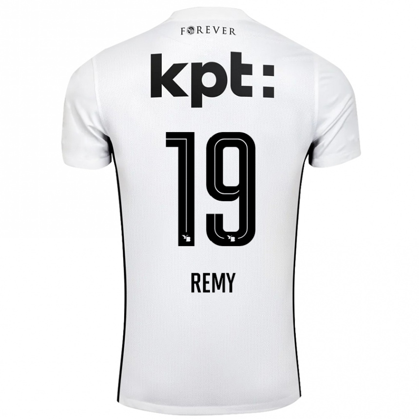 Kids Football Audrey Remy #19 White Black Away Jersey 2024/25 T-Shirt