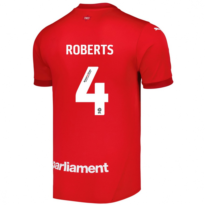 Men Football Marc Roberts #4 Red Home Jersey 2024/25 T-Shirt