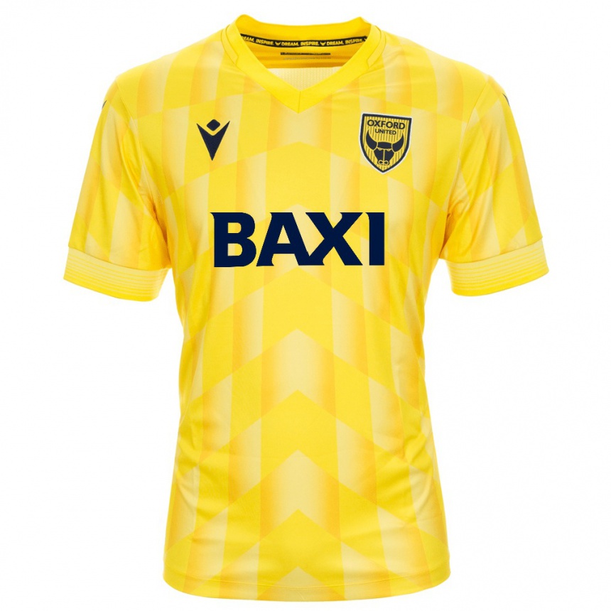 Men Football Malcolm Ebiowei #11 Yellow Home Jersey 2024/25 T-Shirt