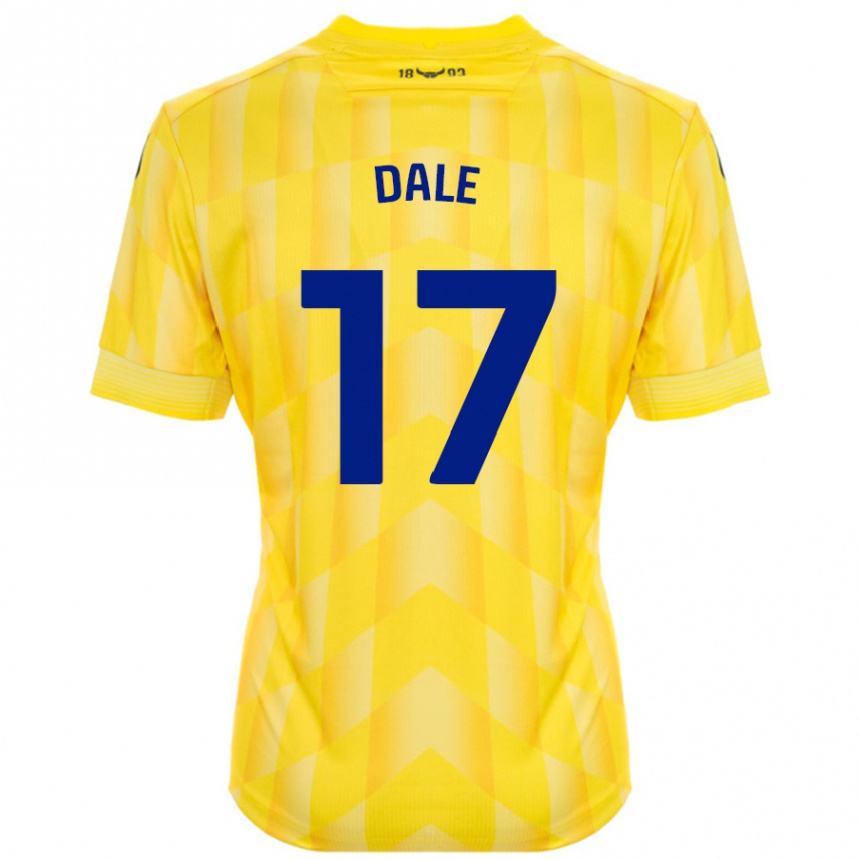 Men Football Owen Dale #17 Yellow Home Jersey 2024/25 T-Shirt