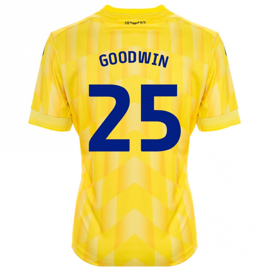 Men Football Will Goodwin #25 Yellow Home Jersey 2024/25 T-Shirt