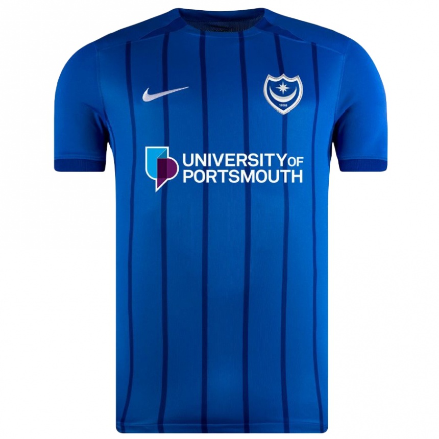 Men Football Sophie Barker #4 Blue Home Jersey 2024/25 T-Shirt