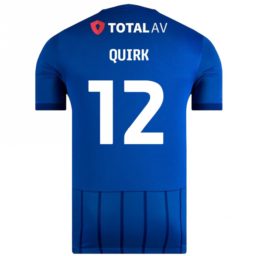 Men Football Sophie Quirk #12 Blue Home Jersey 2024/25 T-Shirt