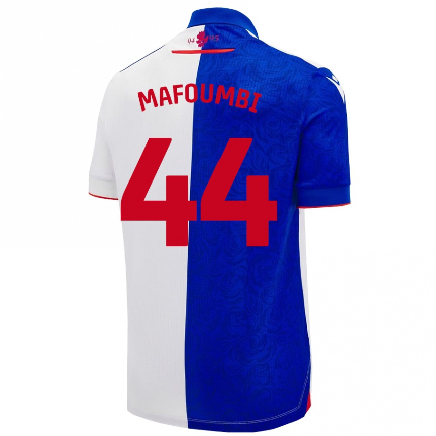 Men Football Exaucé Mafoumbi #44 Sky Blue White Home Jersey 2024/25 T-Shirt