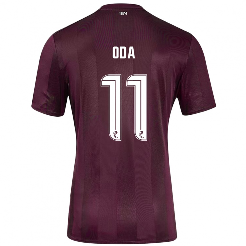 Men Football Yutaro Oda #11 Burgundy Home Jersey 2024/25 T-Shirt