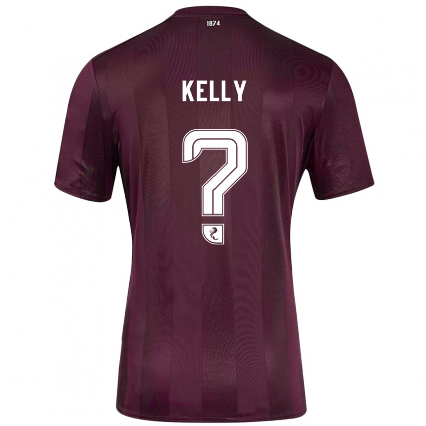 Men Football Ryan Kelly #0 Burgundy Home Jersey 2024/25 T-Shirt