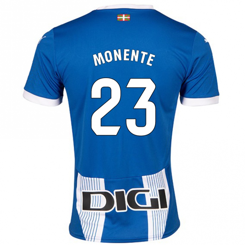 Men Football Leyre Monente #23 Blue Home Jersey 2024/25 T-Shirt