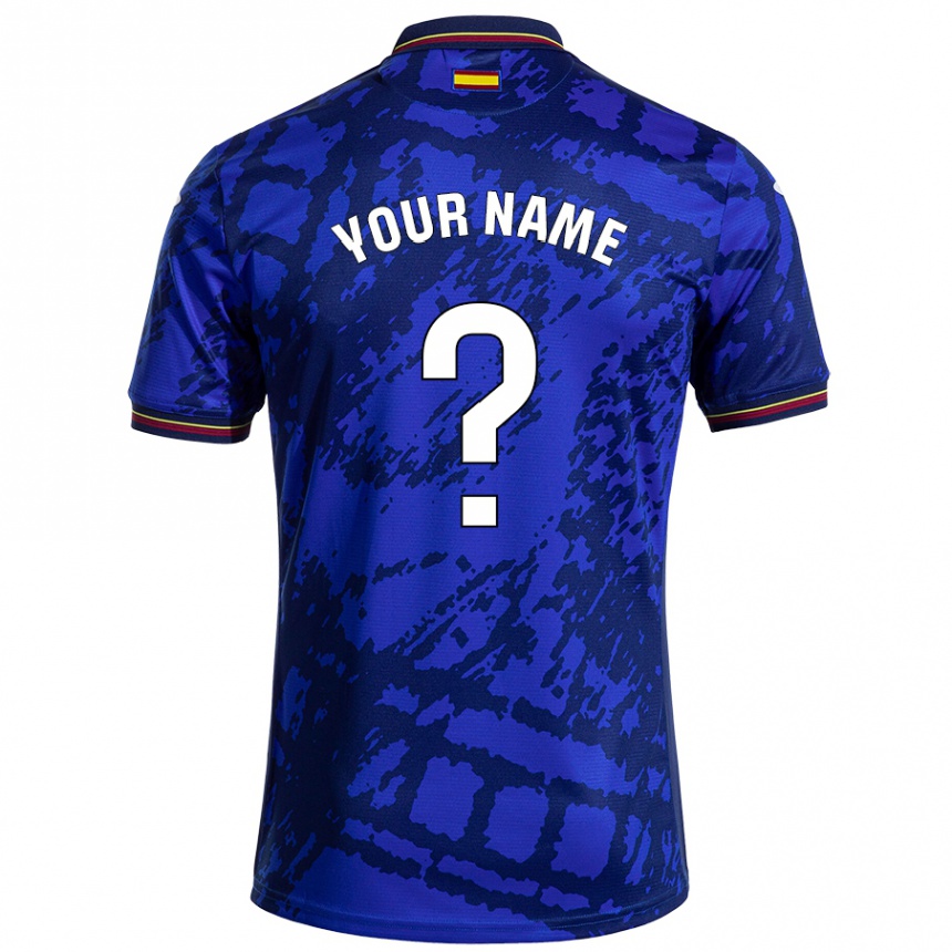 Men Football Your Name #0 Darker Blue Home Jersey 2024/25 T-Shirt