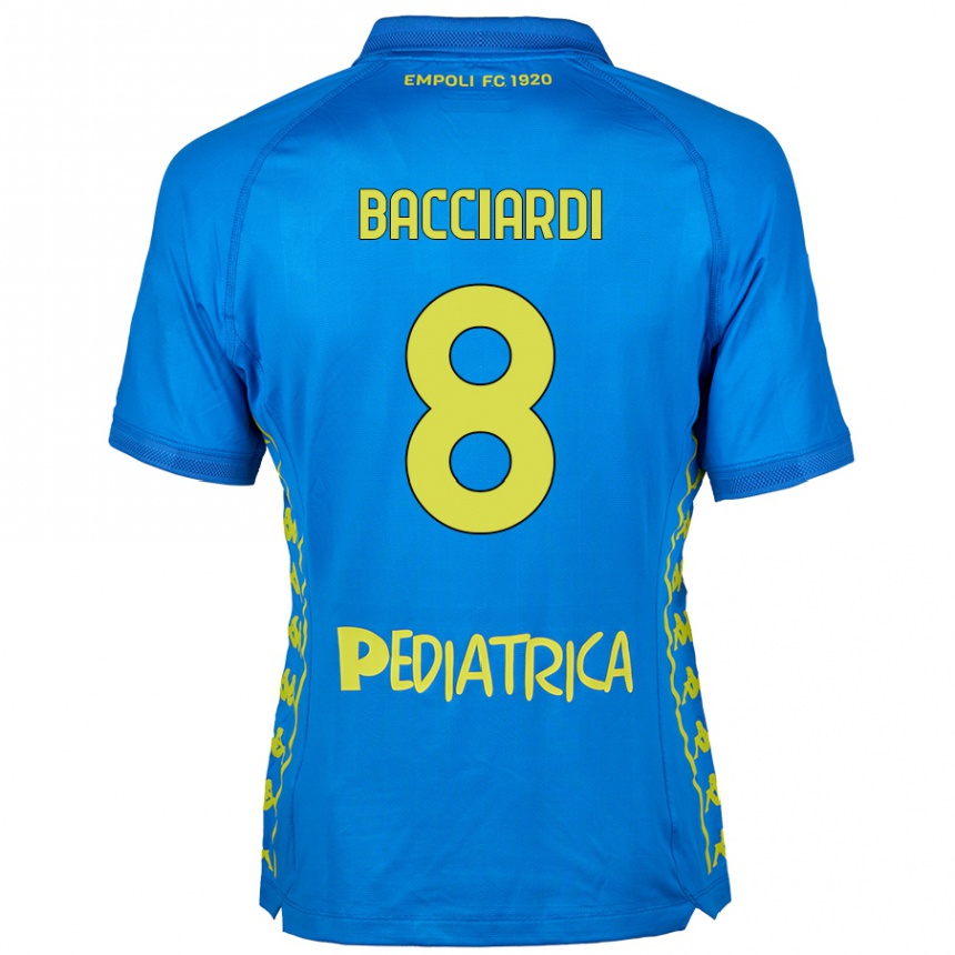 Men Football Andrea Bacciardi #8 Blue Home Jersey 2024/25 T-Shirt