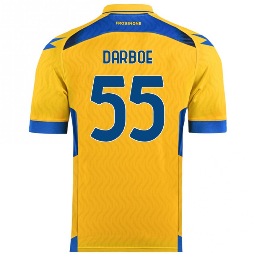 Men Football Ebrima Darboe #55 Yellow Home Jersey 2024/25 T-Shirt