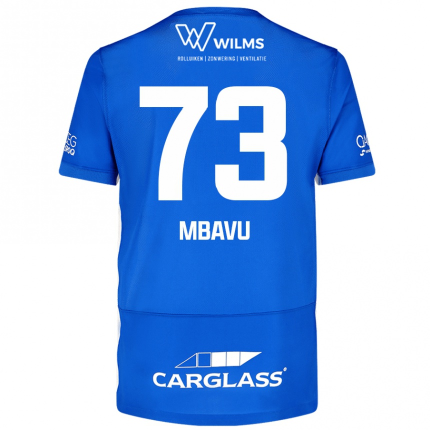 Men Football Elie Mbavu #73 Blue Home Jersey 2024/25 T-Shirt