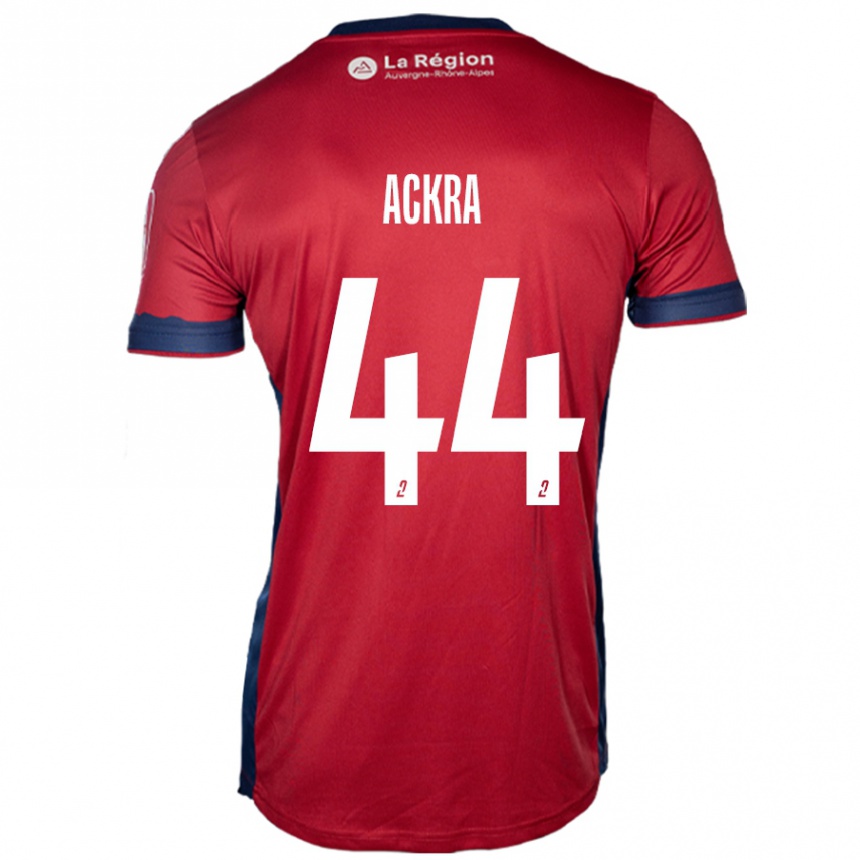 Men Football Allan Ackra #44 Light Burgundy Home Jersey 2024/25 T-Shirt