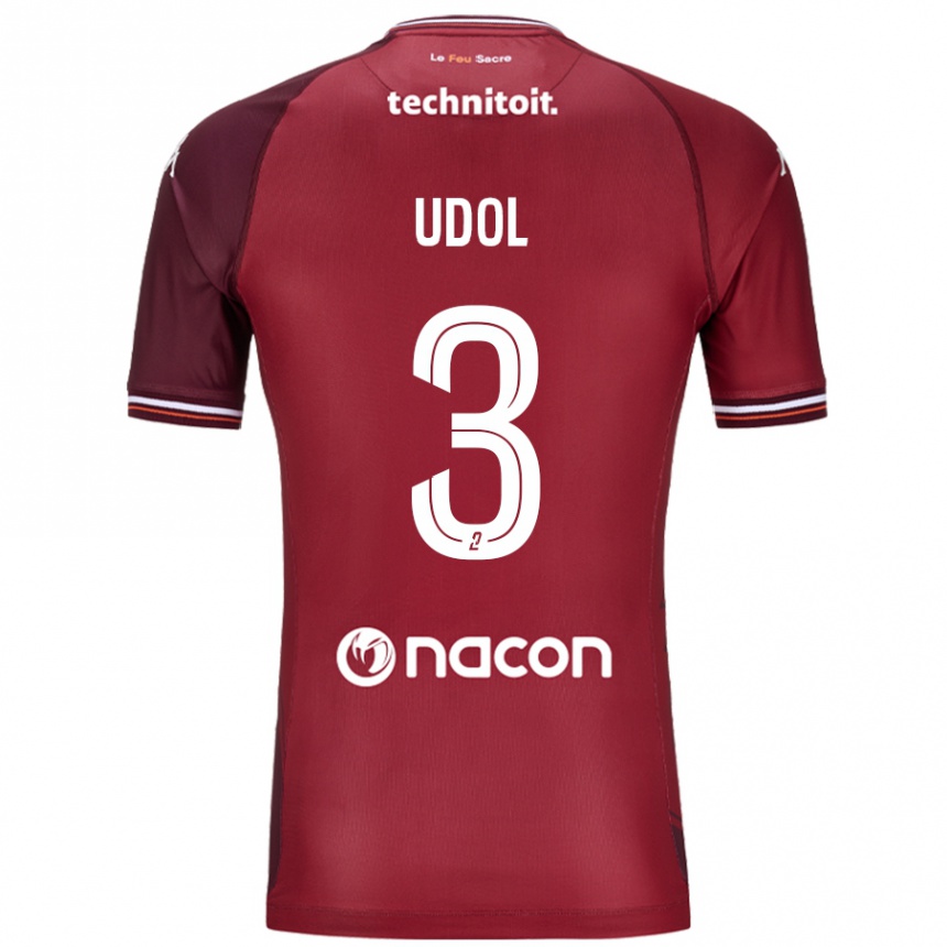 Men Football Matthieu Udol #3 Red Granata Home Jersey 2024/25 T-Shirt