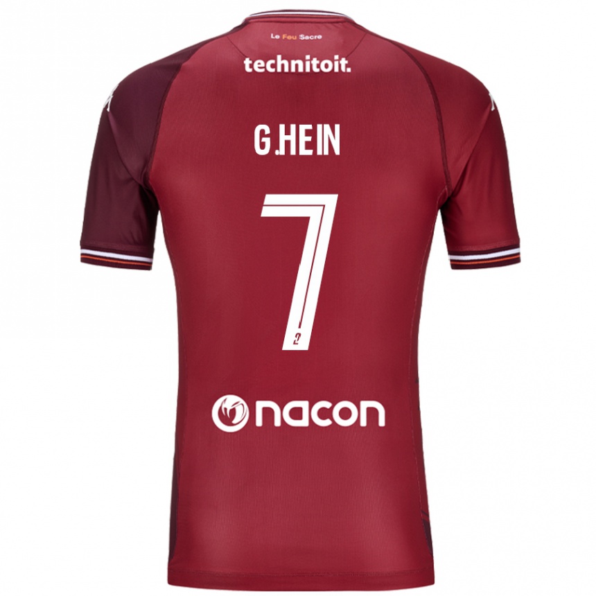 Men Football Gauthier Hein #7 Red Granata Home Jersey 2024/25 T-Shirt