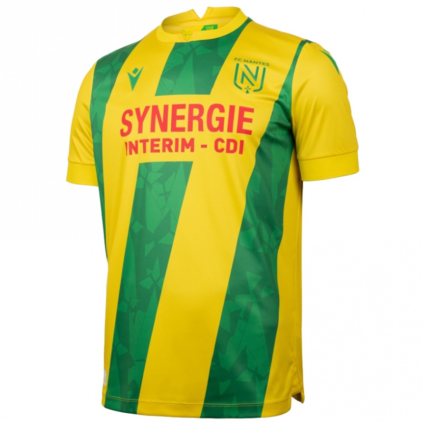 Men Football Tino Kadewere #10 Yellow Green Home Jersey 2024/25 T-Shirt