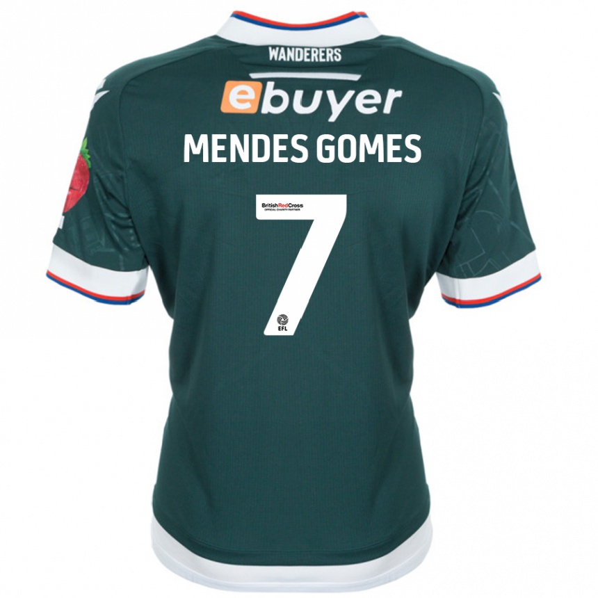 Men Football Carlos Mendes #7 Dark Green Away Jersey 2024/25 T-Shirt