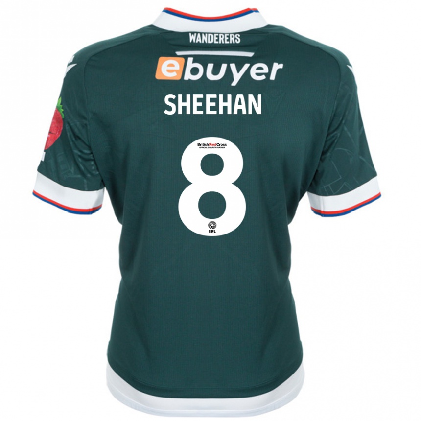 Men Football Josh Sheehan #8 Dark Green Away Jersey 2024/25 T-Shirt