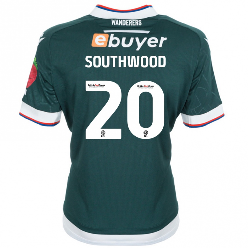 Men Football Luke Southwood #20 Dark Green Away Jersey 2024/25 T-Shirt