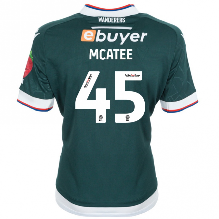 Men Football John Mcatee #45 Dark Green Away Jersey 2024/25 T-Shirt