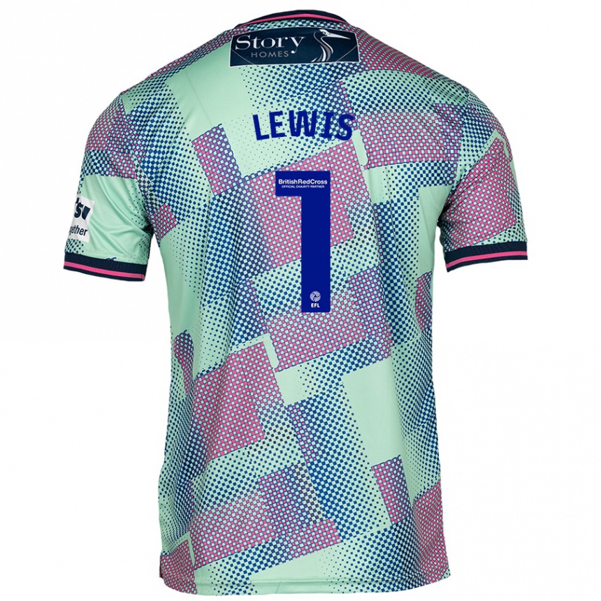 Men Football Harry Lewis #1 Green Away Jersey 2024/25 T-Shirt