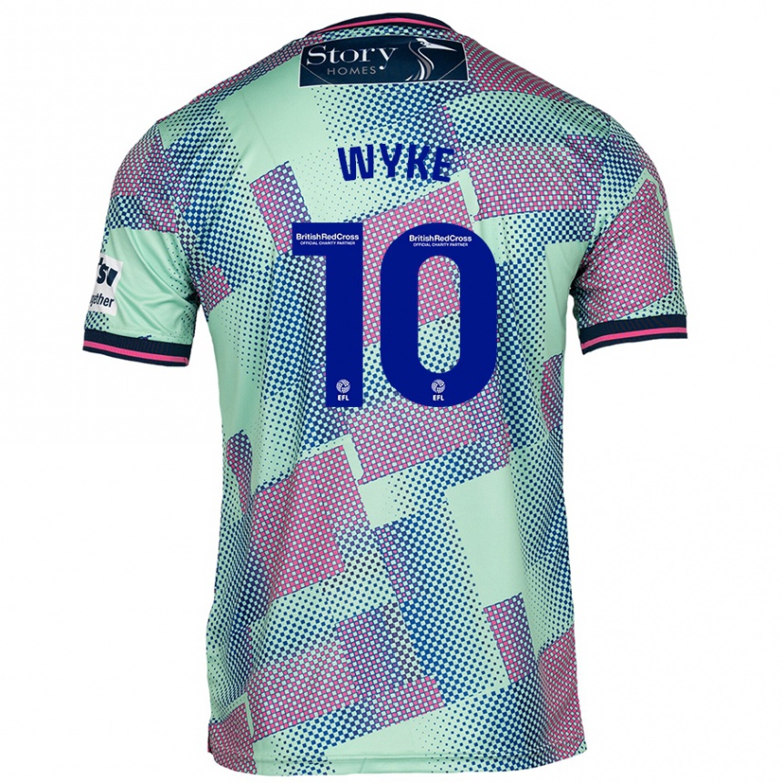 Men Football Charlie Wyke #10 Green Away Jersey 2024/25 T-Shirt