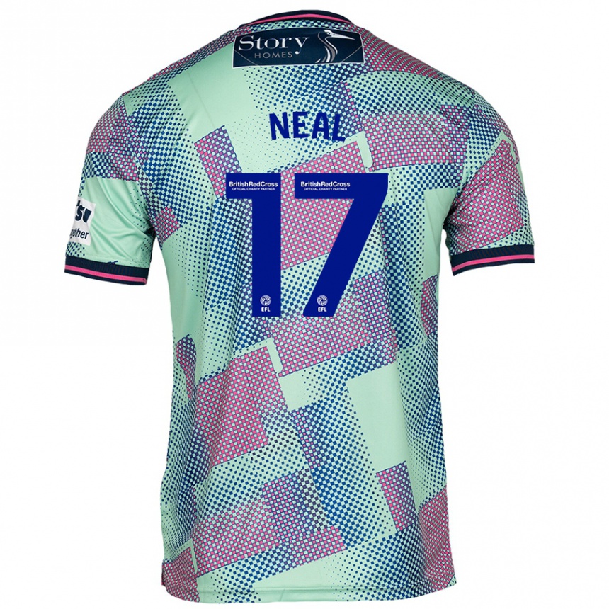 Men Football Harrison Neal #17 Green Away Jersey 2024/25 T-Shirt