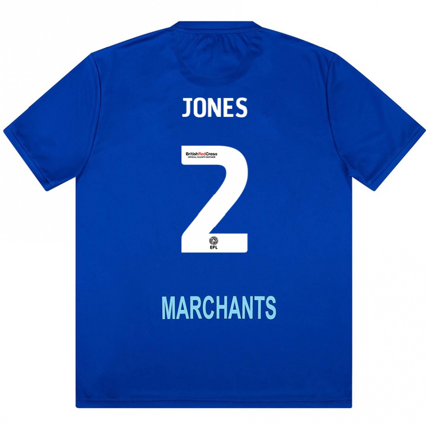 Men Football Courtney Jones #2 Green Away Jersey 2024/25 T-Shirt