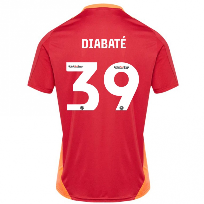 Men Football Cheick Diabaté #39 Blue Off White Away Jersey 2024/25 T-Shirt