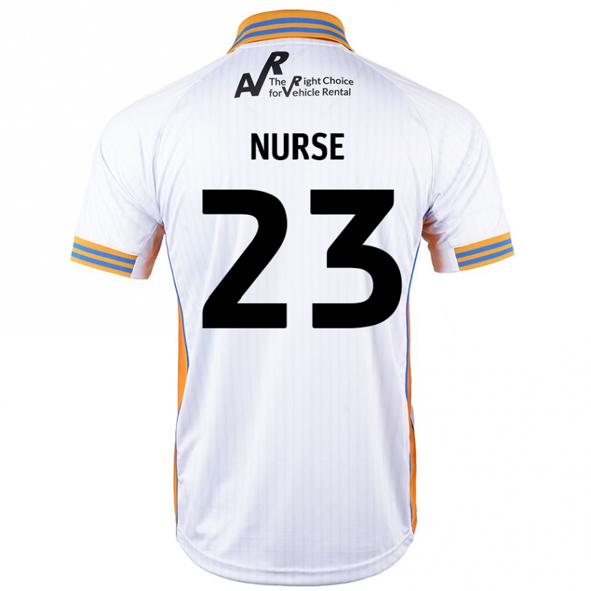 Men Football George Nurse #23 White Away Jersey 2024/25 T-Shirt