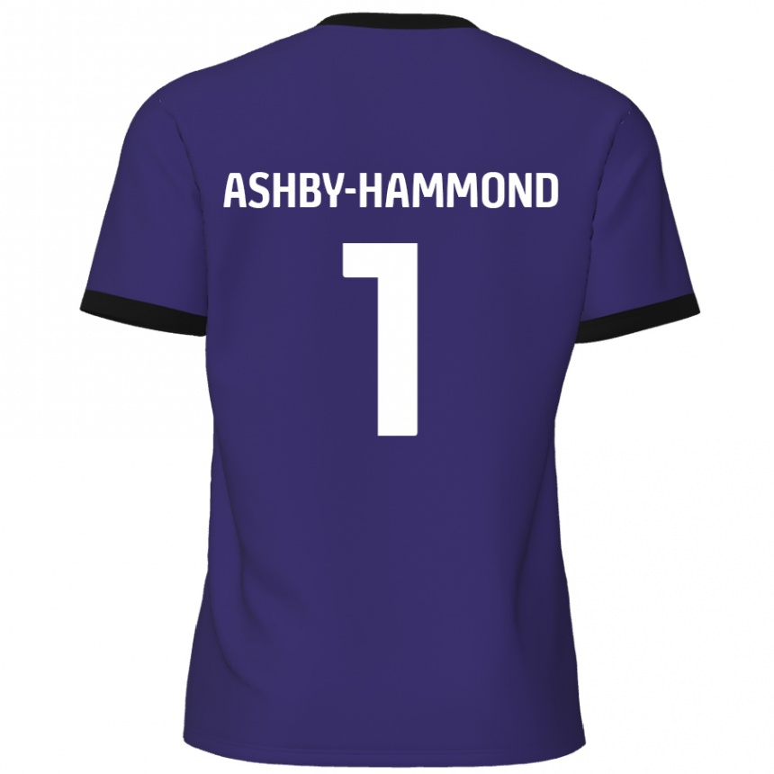 Men Football Taye Ashby-Hammond #1 Purple Away Jersey 2024/25 T-Shirt