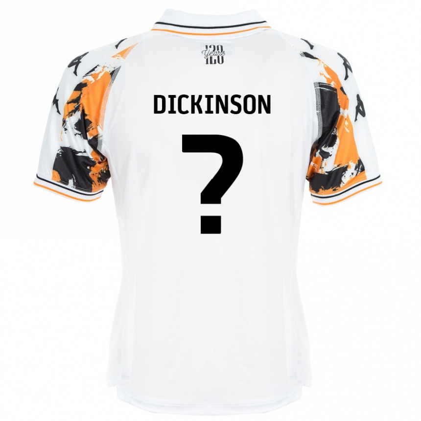 Men Football George Dickinson #0 White Away Jersey 2024/25 T-Shirt