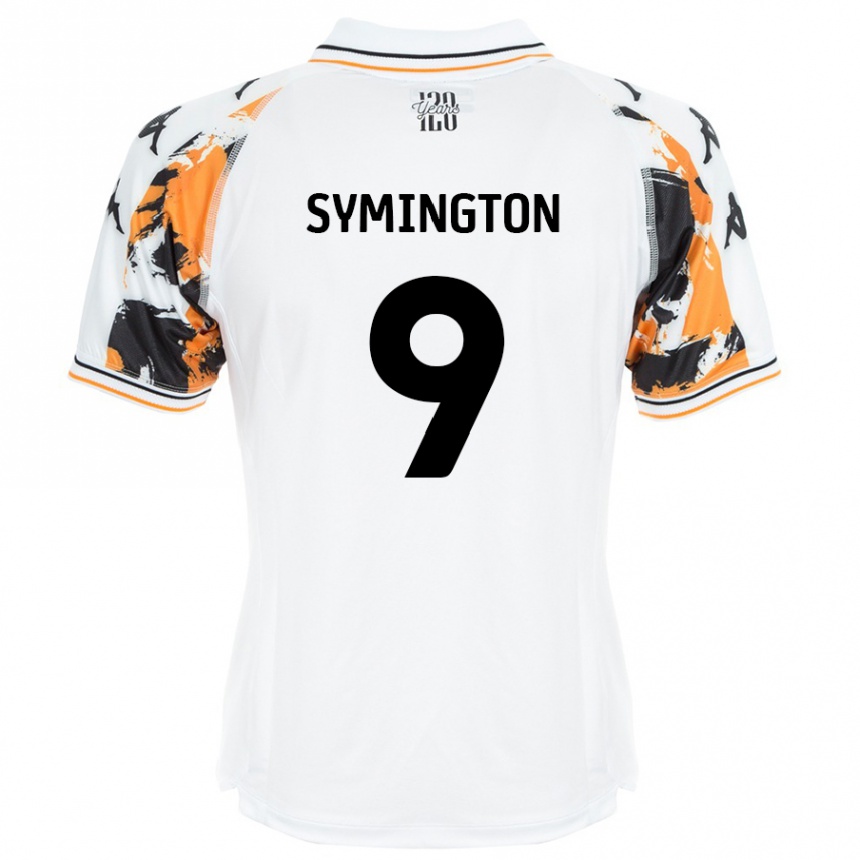 Men Football Jo Symington #9 White Away Jersey 2024/25 T-Shirt