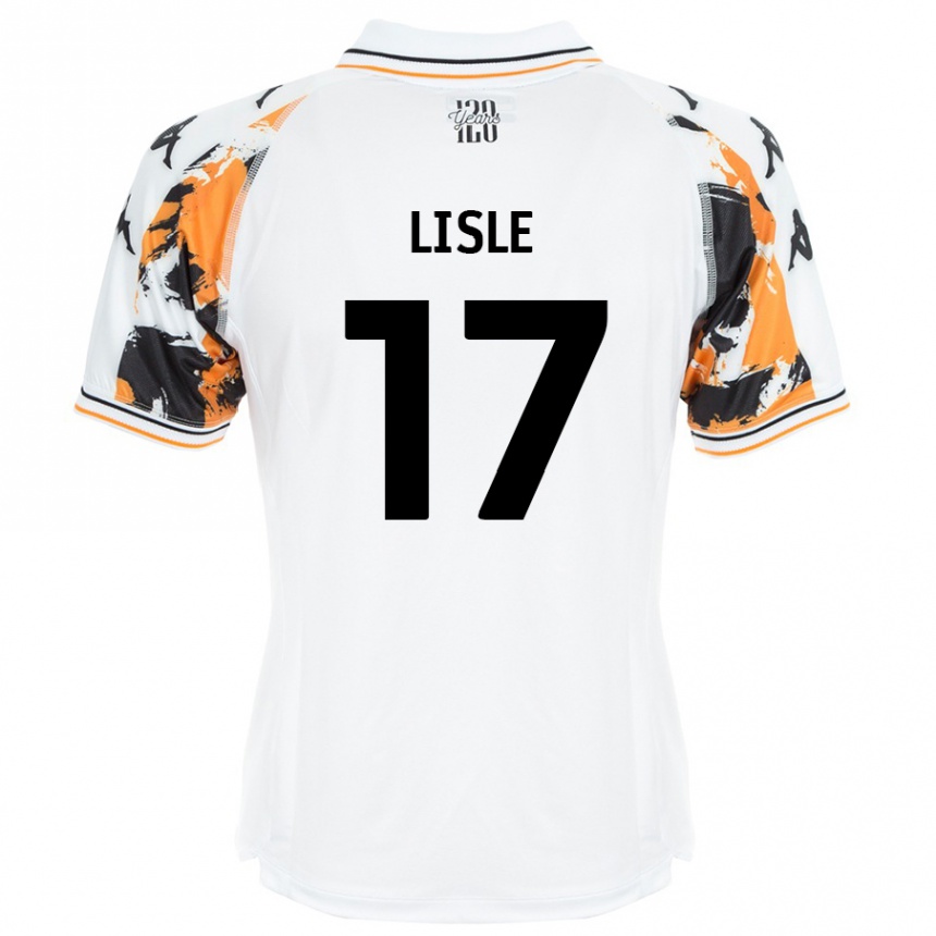 Men Football Mary Lisle #17 White Away Jersey 2024/25 T-Shirt