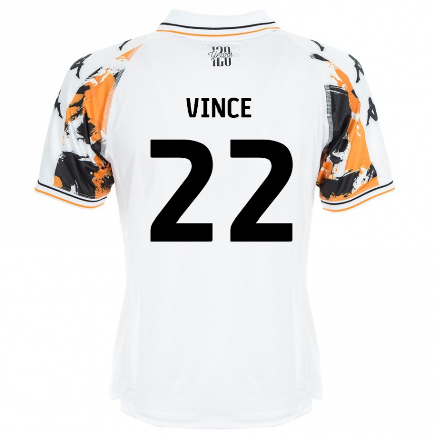 Men Football Anna Vince #22 White Away Jersey 2024/25 T-Shirt