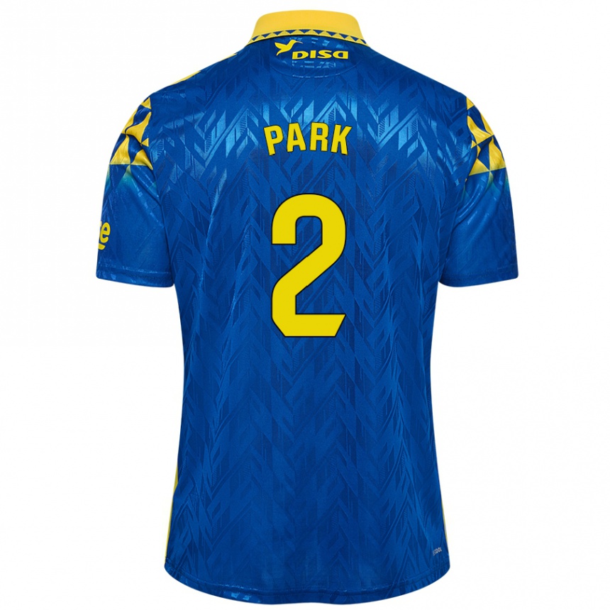 Men Football Marvin Park #2 Blue Yellow Away Jersey 2024/25 T-Shirt