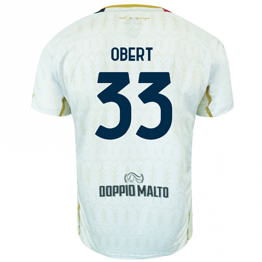 Men Football Adam Obert #33 White Away Jersey 2024/25 T-Shirt