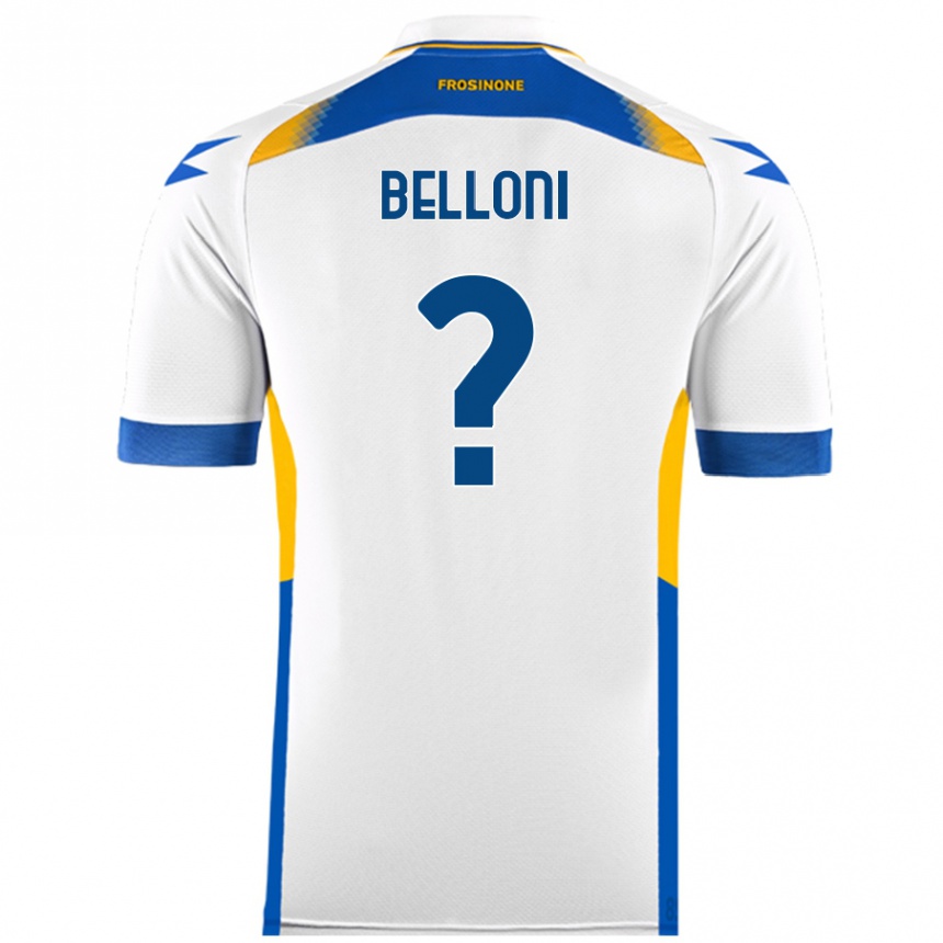 Men Football Nicholas Belloni #0 White Away Jersey 2024/25 T-Shirt