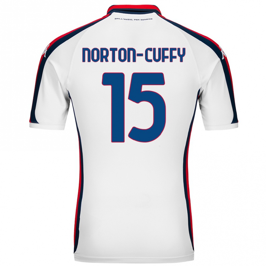 Men Football Brooke Norton-Cuffy #15 White Away Jersey 2024/25 T-Shirt