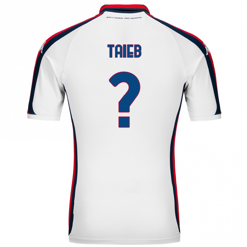 Men Football Chad Taieb #0 White Away Jersey 2024/25 T-Shirt