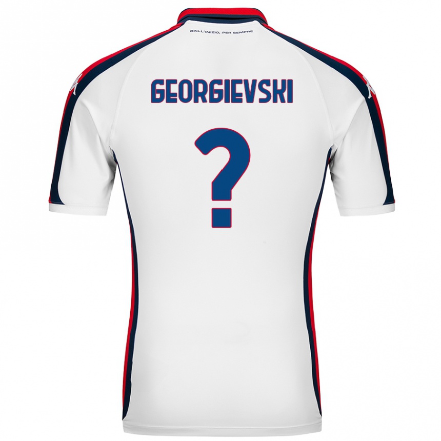 Men Football Toma Georgievski #0 White Away Jersey 2024/25 T-Shirt