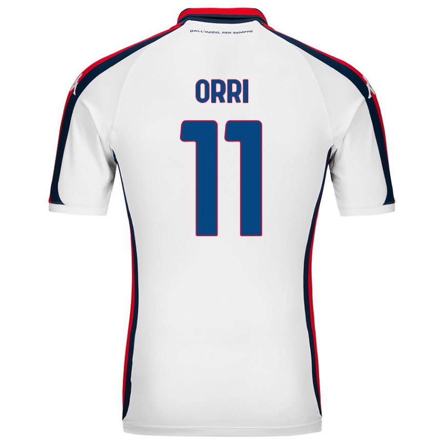 Men Football Ágúst Orri Thorsteinsson #11 White Away Jersey 2024/25 T-Shirt