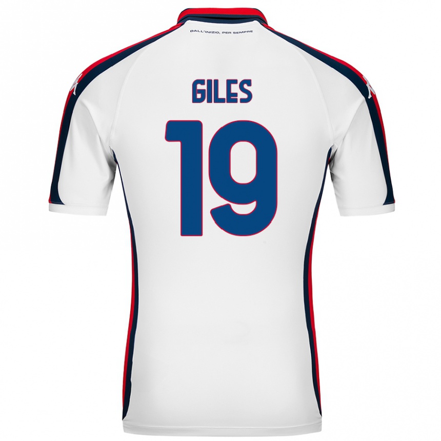 Men Football Heidi Giles #19 White Away Jersey 2024/25 T-Shirt